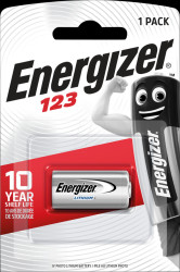 E300777602 Energizer, lithium battery, 1x 123, 3 V