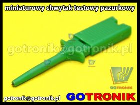 Chwytak pomiarowy pazurkowy zielony