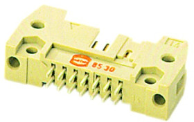 Pin header, 40 pole, pitch 2.54 mm, straight, beige, 09195406914