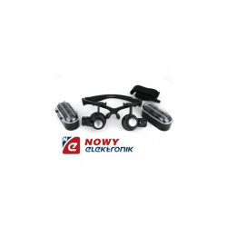 Lupa nagłowna okularowa z podśw. 4 soczewki okularowa okulary serwisowe