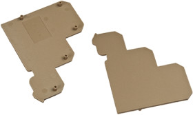 Ścianka koncowa Pokrywa końcowa RS PRO Bloki zaciskowe do montażu na szynie DIN