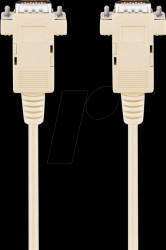 50549 D-Sub cable, 1:1, 9-pin, plug/plug, 2.0 m
