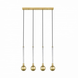 Lampa wisząca na listwie MIDA eleganckie zwisy ze szklanymi kloszami G9 - P0583-04A-2GHF Zuma Line