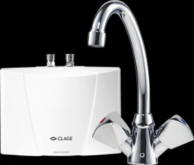 1500-17203 CLAGE instant water heater + tap, 2 l/min, pressure-free