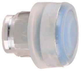 Główka okrągła przycisku nieb. wyst. O22, z sam. powr., wyst., nieb., bez ozn. ZB4BP6