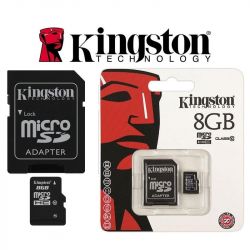 Karta Pamięci Micro SD SDHC 8GB Class10 Kingston + adapter