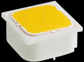 3.14.002.013/0000 Short-travel keyswitch, RF 19, 35 V AC/DC, gold, 2 LED, yellow