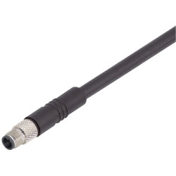 Binder 79-3107-32-04 Male 4 Pin Cable Mount with Moulded Terminal and 2m cable