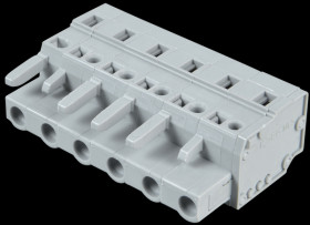 231-206/026-000 Female multipoint connector, 6-pin, RM 7.5 mm