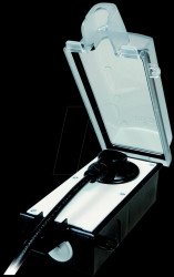 9015-002.01 Lockable outdoor socket, IP44 rated, angled