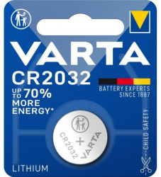 CR2032 (4022) bateria, 1 szt./blister bateria guzikowa litowa, 3 V