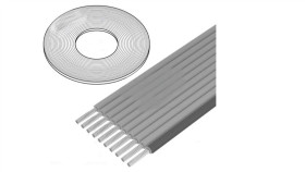 3770-10 (100Ft) Przewód: Wstążkowy 1,27Mm Linka Cu Nieekranowany Szary 30,5M