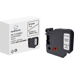 Renkforce RF-6027852 Labelling tape White Black 9mm x 7m Compatible DYMO D1