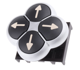 Przycisk, Ø 55mm, IP66, kolor: Czarny, Eaton, RMQ Titan M22