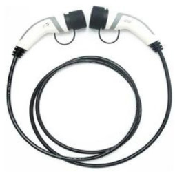 Kabel do ładowania Typ2-Typ2, 5 metrów, do samochodów elektrycznych, 32A, czarny przewód ładujący AC