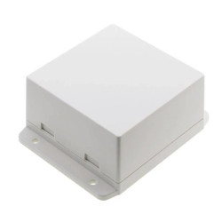 Obudowa 80x81, h=44mm ABS, UL94HB, z mocowaniem, biała