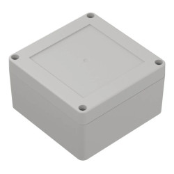 ZP105.105.60SJp-IP67 TM ABS-PC - Obudowa hermetyczna ZP105.105.60 jasny dół - bezbarwna góra z uszczelką zalewaną i tulejkami mo