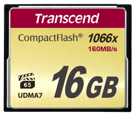 Karta pamięci flash CompactFlash, 16 GB, Transcend MLC -25 → +85°C 1000x