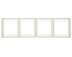 Berker K.1 Ramka poczwórna pionowa śnieżnobiała 13437009