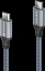 SPC-U310-020 Sync &amp; charging cable, USB-C, 100 W, textile, 2.0 m