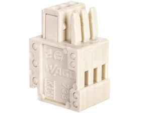 Gniazdo MCS-MICRO 3-biegunowe jasnoszare raster 2,5mm 733-103 /200szt./