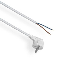 Przewód przyłączeniowy z wtyczką b/u OMY 2x1 1m PZ1-1-1