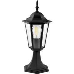 Lampa Ogrodowa Zewnętrzna E27 SŁUPEK LATARNIA 40cm Czarna BELLIS LUMILED