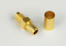 Gniazdo SMA na kabel H155 zaciskane, złote 5603