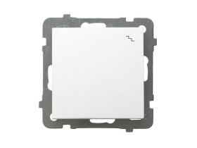 AS ANTYBAKTERYJNY Wyłącznik schodowy produkt zawiera szkło fosforanowo-srebrowe ŁP-3GA/m/00 OSPEL