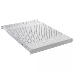 Półka regulowana do szafy RACK 19 1U 500-900mm serwerowa szara BKT