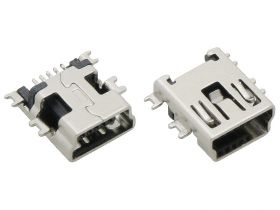 Gniazdo miniUSB typu B, SMD - NAVI