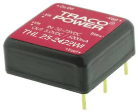 Przetwornica DC-DC, 25W, Uwe 9 → 36 V DC, Uwy 12V dc, Iwy 2.09A, TRACOPOWER