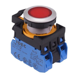 CW4L-A1E20Q3R Red 12V illuminated Maintained Push Button Switch 2NO IP65 IDEC