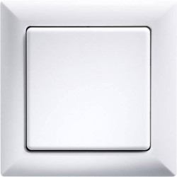 Eltako 30000180 1x Frame White Matt 55x55mm Button Compatible 1 piece