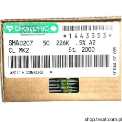 SMA0207-50-226K-0.5% 226K 0.5% 50ppm 0207 Axial AXIAL DRALORIC