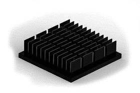 Radiator 30 x 30 x 8mm Kwadrat Uniwersalny Alu