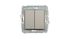 Mini Mechanizm Łącznika Podwójnego Schodowego Taupe 60Mwp-33