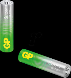 GPPCA24AS534 Super, alkaline battery, AAA (micro), pack of 2