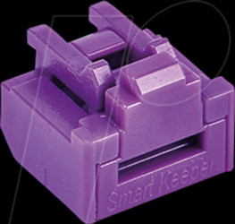 NL03P1PL Port lock, RJ45, 12 pieces, purple