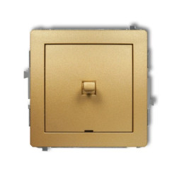 DECO Przycisk jednobiegunowy (jeden klawisz, bez piktogramu) w stylu amerykańskim złoty 29DWPUS-4.1