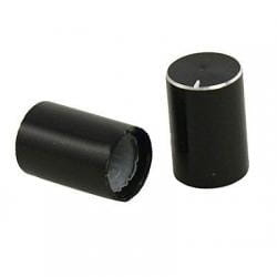 GCL10-12 gałka potencjometru z wskaźnikiem czarna, średnica 12mm