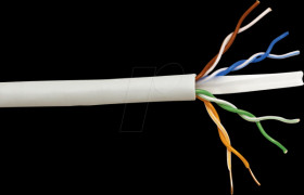 21151789 Cat. 6 network cable, UTP, grey, 300 m