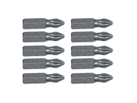 Końcówki wkrętakowe PH2 x 25 mm 10 szt. 39D314 TOPEX