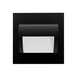 DRACO LED NEW 1.5W. oprawa schodowa podtynkowa. 12VDC. 30lm. 3000K. czarny. innowacyjny sposób montażu OR-OS-6164L3/B