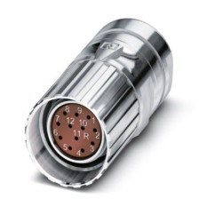 Złącze wielostykowe przemysłowe 12-pinowe M23 Montaż na kablu Gniazdo Phoenix Contact