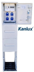 Rozdzielnica budowlana na fundamencie (4X2P+Z) RB26x40-K40-00004W-F0-KANLUX