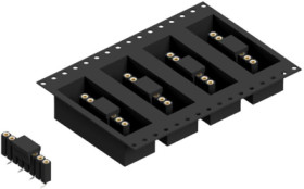 Socket header, 8 pole, pitch 2.54 mm, angled, BL15SMD0438BTR