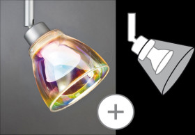 60011 URail shade Wolbi DecoSystems, 90 mm, dichroic