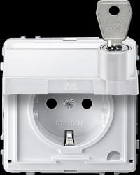 MEG2316-7219 Socket, hinged cover, lockable, various closures