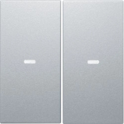 KNX e/s B.x Klawisze z soczewką do modułu przycisku 2-kr, alu mat, lak. 80960383